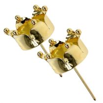 Produkt Świecznik na herbatę korona złota Ø4.8cm 4szt