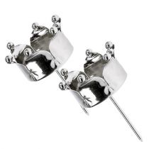 Produkt Świecznik na tealighty korona srebrny Ø4,8cm 4 szt