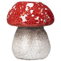 Produkt Dekoracyjny grzyb, muchomor czerwony, świecznik na podgrzewacz jako dekoracja stołu, 9 cm