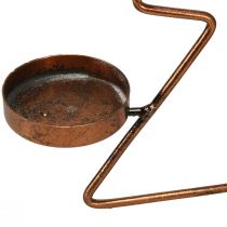 Produkt Świecznik na podgrzewacze Choinka dekoracja stołu brąz Ø27cm W38cm