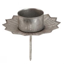 Produkt Świecznik na tealighty do zatyczki srebrny metalowy Ø9cm W9cm 4szt