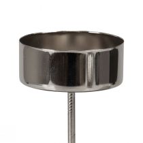 Produkt Świecznik na tealighty do naklejenia wieńca adwentowego srebrny Ø4cm 8szt