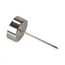 Produkt Świecznik na tealighty do naklejenia wieńca adwentowego srebrny Ø4cm 8 szt