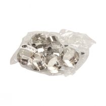 Produkt Świecznik na tealighty do naklejenia wieńca adwentowego srebrny Ø4cm 8 szt