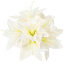 Produkt Sztuczne białe kwiaty lilii tygrysiej do wazonów i kompozycji, bukiet 29 cm, 6 sztuk