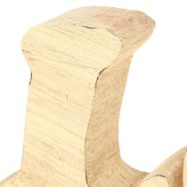 Produkt Dekoracja stołu Drewniany stojak „Love” z naturalnego drewna wierzbowego 60×19cm