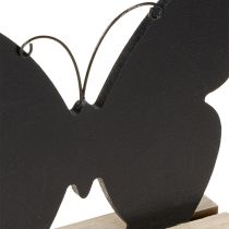 Produkt Dekoracja stołu drewniana motyl czarny naturalny 15cm 6 szt.