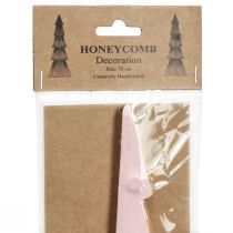 Produkt Dekoracja stołu Choinka papier o strukturze plastra miodu Morela Złota W30cm 2 szt