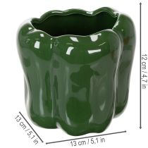 Produkt Ceramiczna doniczka w kształcie papryki do nowoczesnego wystroju kuchni, pasująca do każdego stylu wnętrza, 13 cm, 2 sztuki