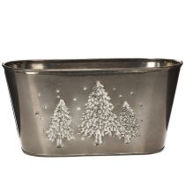 Produkt Donica owalna z wytłoczonym wzorem jodły, 25 cm