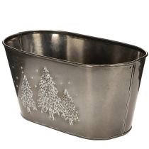 Produkt Donica owalna z wytłoczonym wzorem jodły, 25 cm