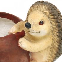 Produkt Sadzarka, jabłko z jeżem, dekoracja jesienna, doniczka, ceramika Ø16cm wys.22cm szer.33cm