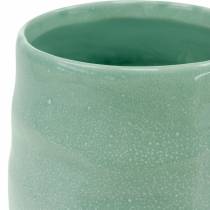 Wazon ceramiczny falisty, dekoracja wazonu, naczynie ceramiczne H20cm