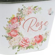 Sadzarka, ozdobne róże doniczkowe, miska na kwiaty dł. 19 cm wys. 12,5 cm