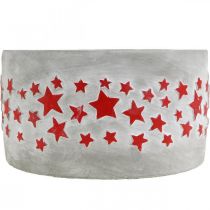 Produkt Podstawka adwentowa, podstawka z gwiazdami, dekoracja betonowa Ø20cm H11cm
