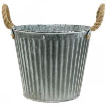 Produkt Donica, doniczka ozdobna z uchwytami, doniczka metalowa do sadzenia Ø25,5cm