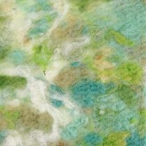 Opaska na doniczkę, dekoracja wiosenna, opaska filcowa zielona, niebieska, biała nakrapiana 15cm 5m