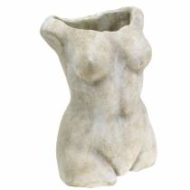 Doniczka Torso Female Grey 19×13,5cm H27cm