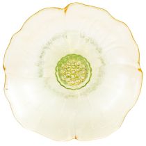 Produkt Dekoracyjny szklany talerz z nóżką, motyw kwiatowy, idealny do świątecznych prezentacji, 15 cm
