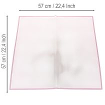 Produkt Folia florystyczna Transmatt Pink Wet Resistant 57 cm docinana na wymiar do bukietów 20 szt.