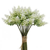 Hiacynt winogronowy sztuczny hiacynt biały 28cm 12szt w pęczku