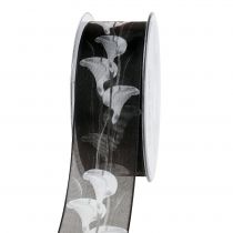 Produkt Wstążka żałobna czarna z Calla 40mm 15m