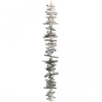 Driftwood Girlanda Maritime Deco Wood Washed White 80cm