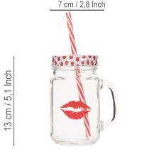Produkt Szklanka do picia z pokrywką i uchwytem Ø7cm H13,5cm
