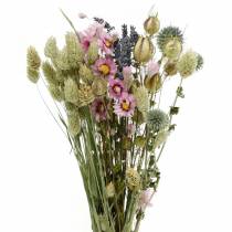 Bukiet z dzikiej trawy z kwiatami słomy suszona florystyka 70g