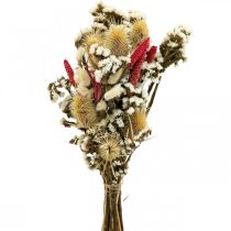 Bukiet suszonych kwiatów Kwiaty słomiane Bukiet ostropestu 40–45 cm
