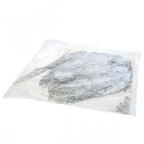 Produkt Suszone rośliny dekoracyjne z białego włókna palmowego, 250 g, materiał do rękodzieła