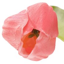 Produkt Wysokiej jakości kwiat tulipana jako realistyczna replika do wazonów stołowych, 21 cm, 6 sztuk