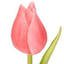 Produkt Wysokiej jakości kwiat tulipana jako realistyczna replika do wazonów stołowych, 21 cm, 6 sztuk