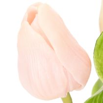 Produkt Sztuczne tulipany do wiosennej dekoracji, salonu i kuchni, o realistycznym wyglądzie, 30 cm, 7 sztuk