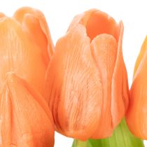 Produkt Sztuczne tulipany do wiosennej dekoracji, salonu i kuchni, o realistycznym wyglądzie, 30 cm, 7 sztuk