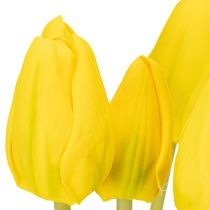 Produkt Sztuczne kwiaty tulipanów do realistycznej wiosennej dekoracji salonu lub biura, 40 cm, 7 sztuk