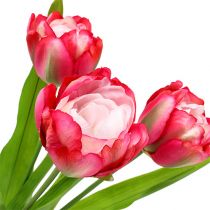 Tulipan sztuczny różowy 60cm 3szt.