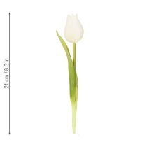 Produkt Sztuczny tulipan, realistyczna dekoracja, trwały jedwabny kwiat do domu, 21 cm, 6 sztuk