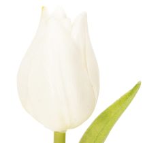 Produkt Sztuczny tulipan, realistyczna dekoracja, trwały sztuczny kwiat do domu, 21 cm, 6 sztuk