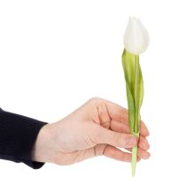 Produkt Sztuczny tulipan, realistyczna dekoracja, trwały sztuczny kwiat do domu, 21 cm, 6 sztuk
