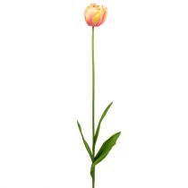 Tulipany różowo-żółte 86cm 3szt.