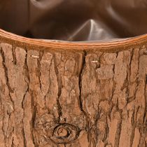 Produkt Doniczka drewniana okrągła kora sosnowa Ø15cm wys.12,5cm