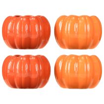Produkt Doniczka ceramiczna dynia pomarańczowa Ø9,5cm wys.6,5cm 4 szt.
