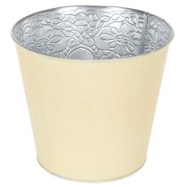 Produkt Doniczka metalowa, pastelowo żółta, Ø16cm H14cm
