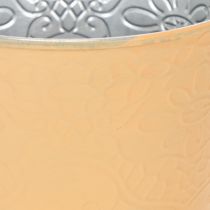 Produkt Doniczka metalowa, pastelowo pomarańczowa, Ø13,5cm H12,5cm