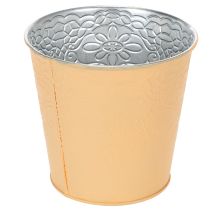 Produkt Doniczka metalowa, pastelowo pomarańczowa, Ø13,5cm H12,5cm