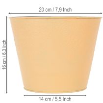 Produkt Doniczka metalowa, pastelowa pomarańczowa, Ø20cm H16cm