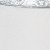 Produkt Doniczka metalowa, pastelowa biel, Ø16cm H14cm