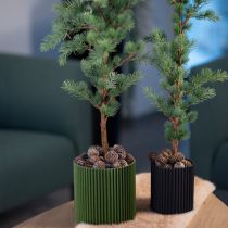 Produkt Doniczka papierowa ciemnozielona Ø13cm H12cm 4 szt.