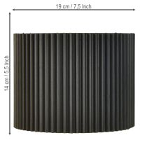 Produkt Doniczka papierowa czarna Ø19cm wys.14cm 3 szt.